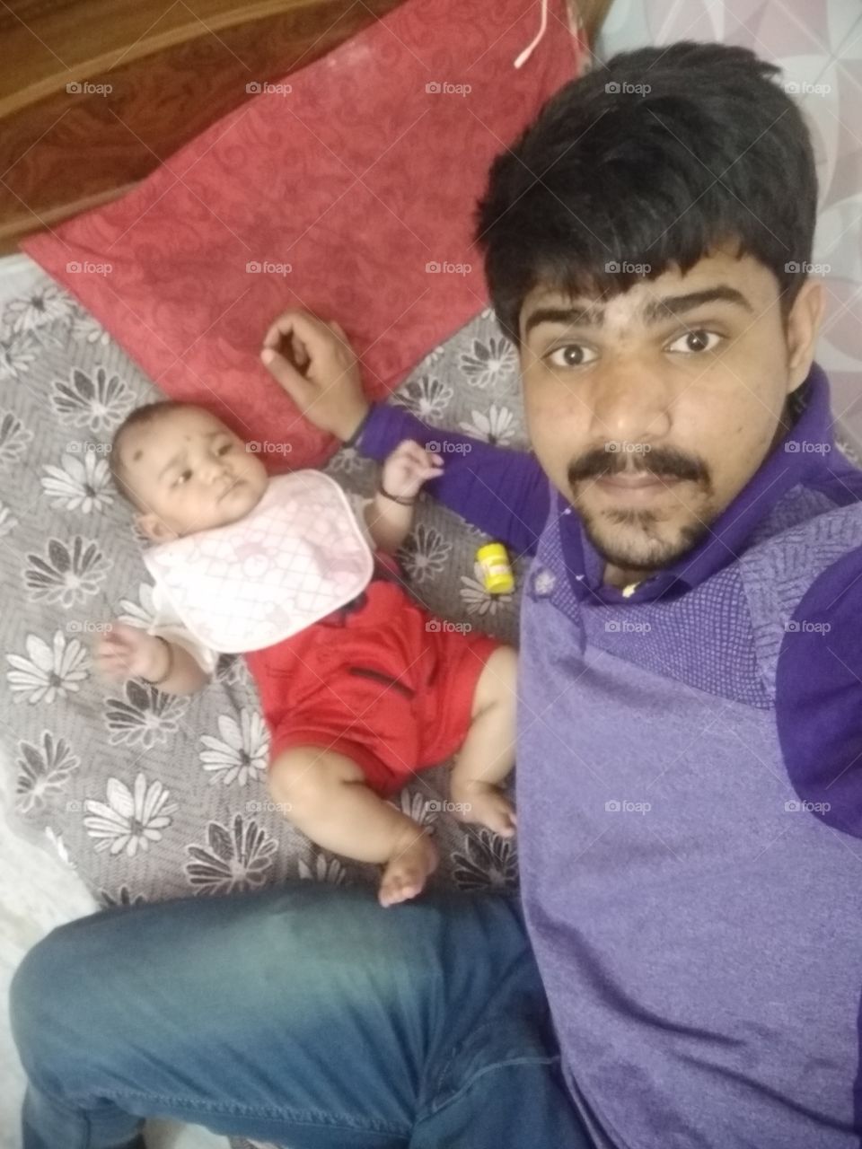 Uncle with nephew