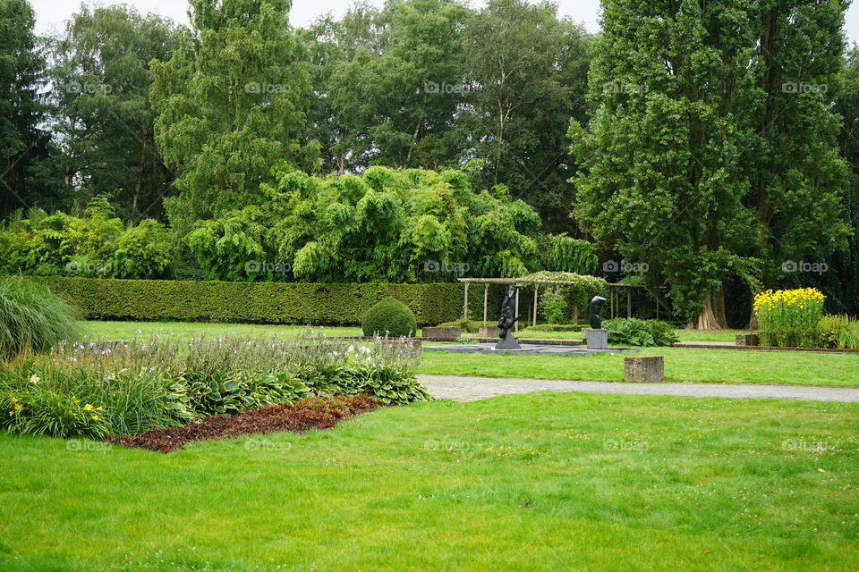 In a park in Antwerp