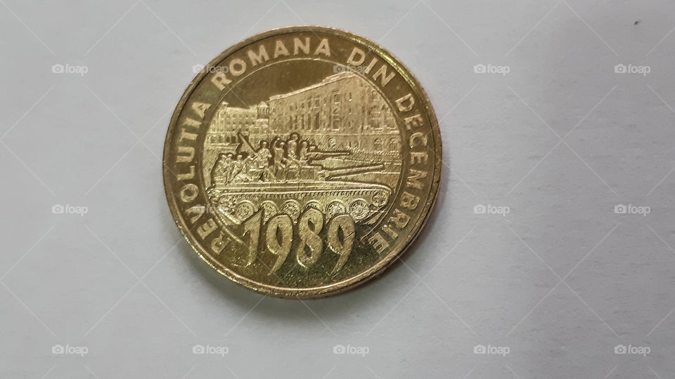 Currency in memory Revolutia Romana Decembrie 1989 Back