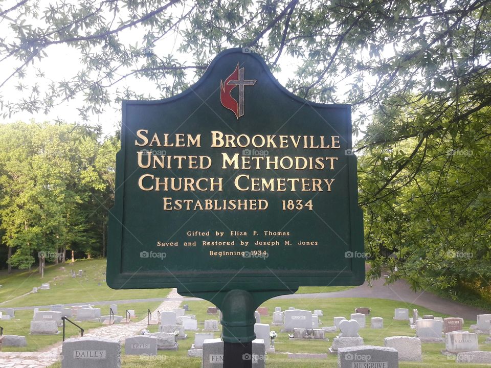 Salem Cemetery in Brookeville