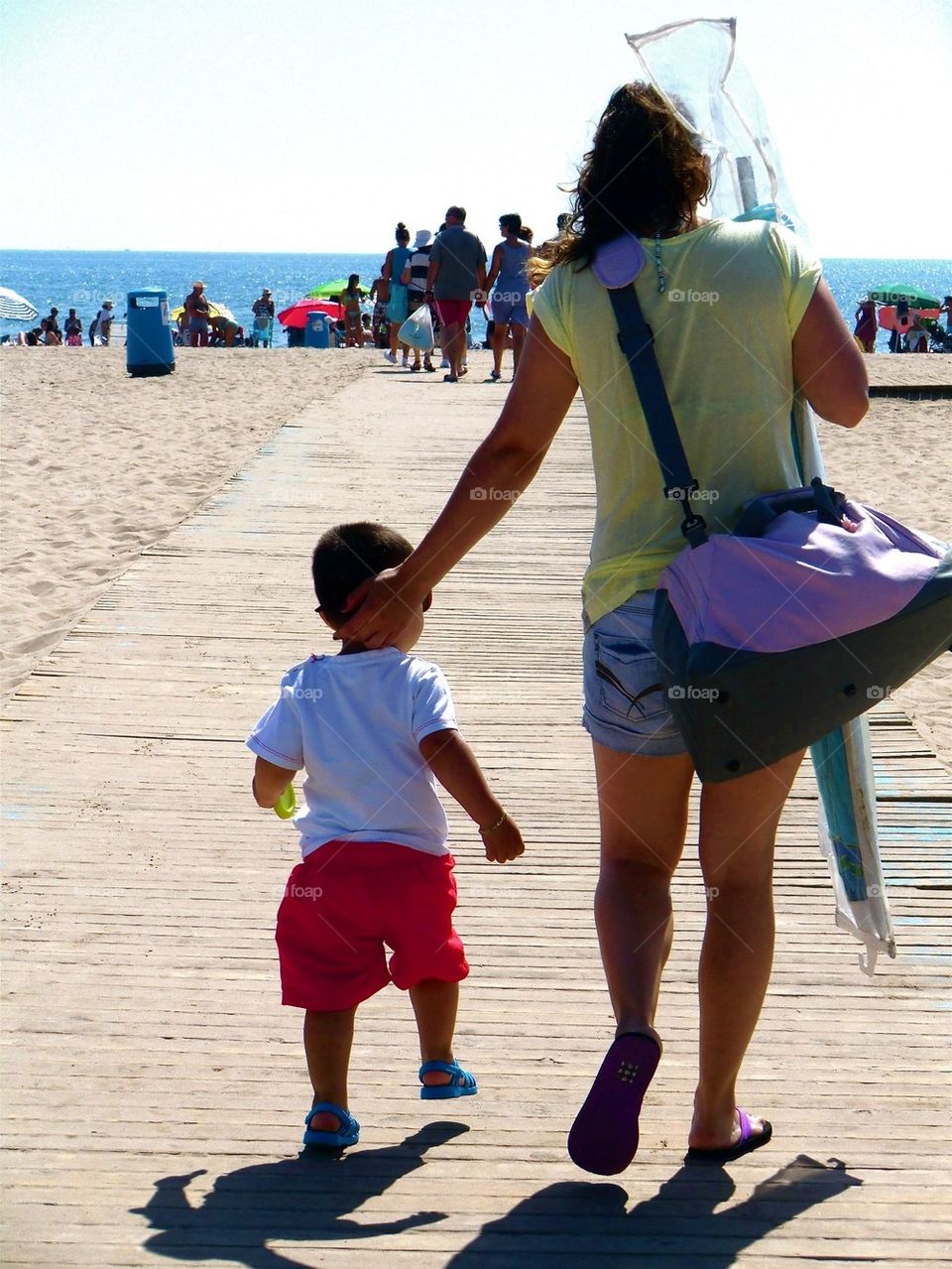 Taking a walk to the beach