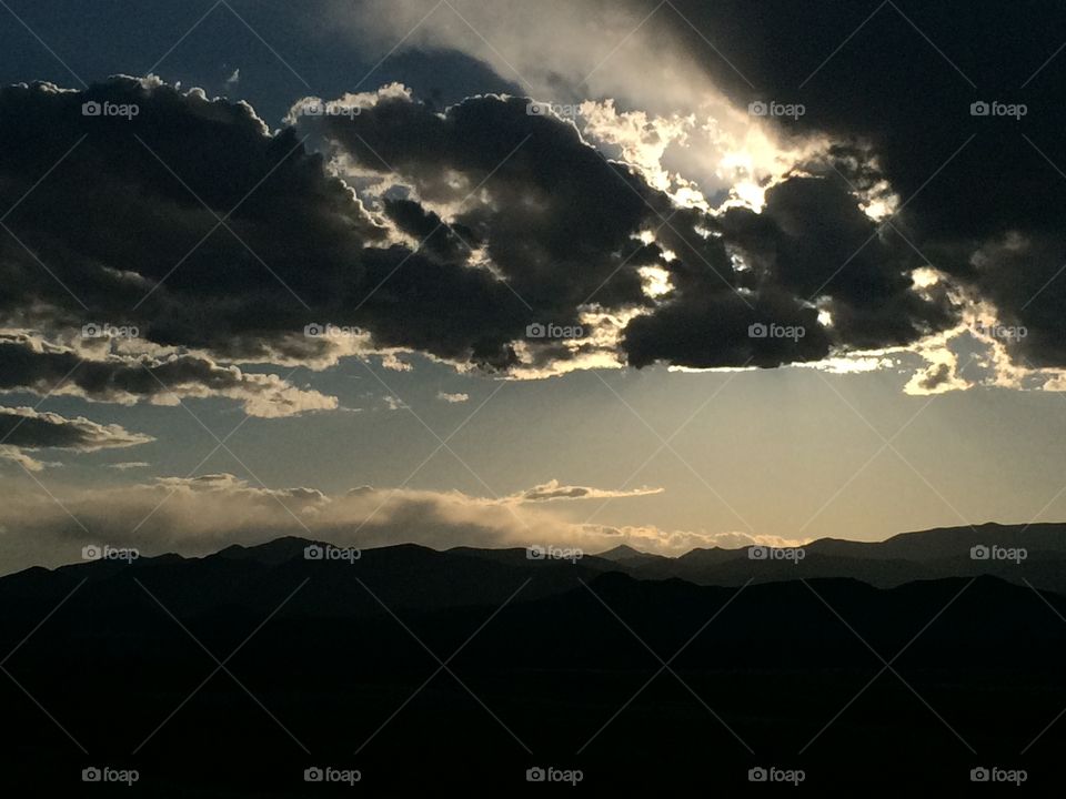 Skyscape over Mountains near Las Vegas, Nevada, USA #2