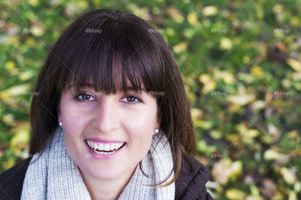 Close-up of a happy young woman