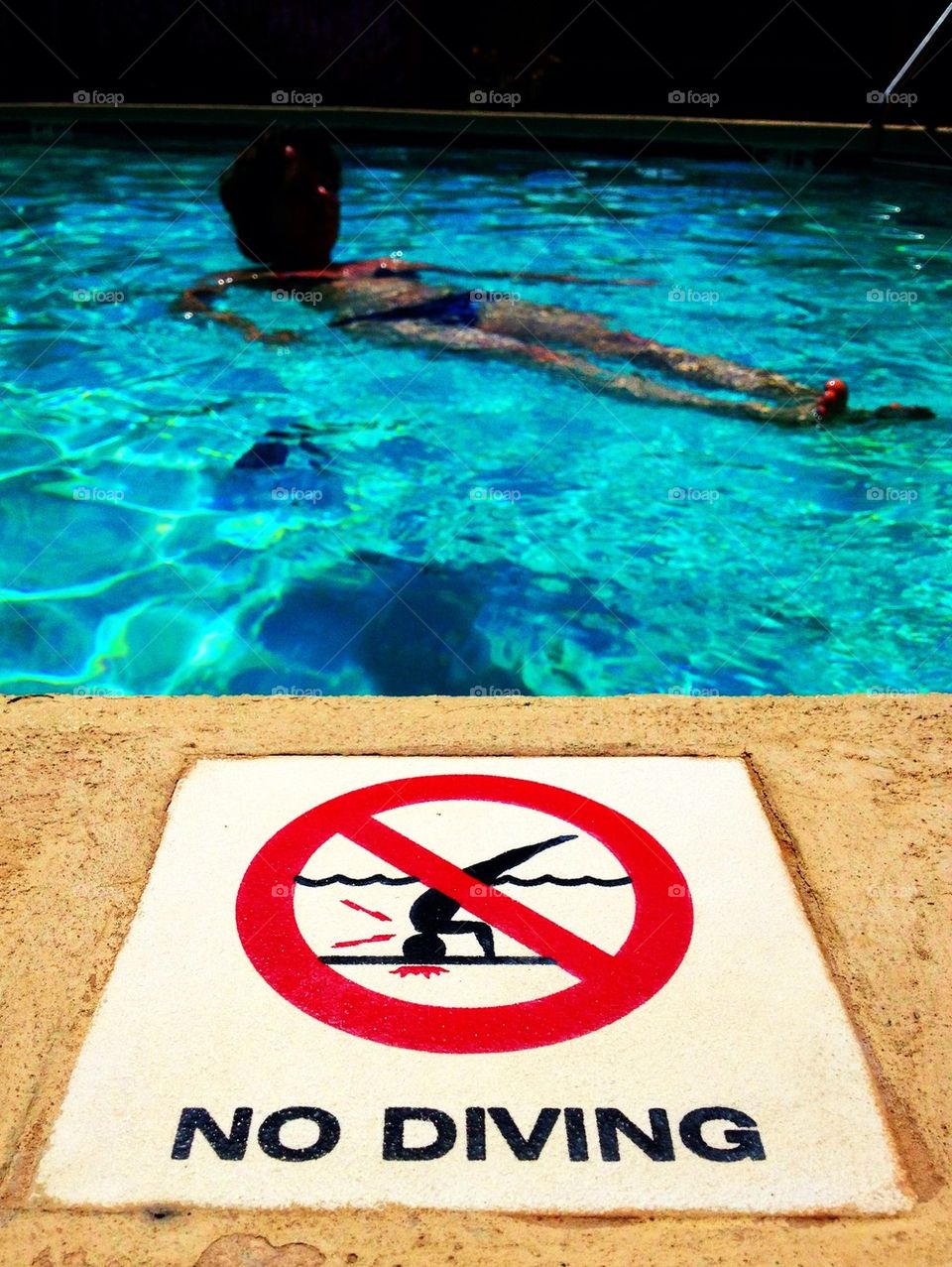 No diving in this pool!