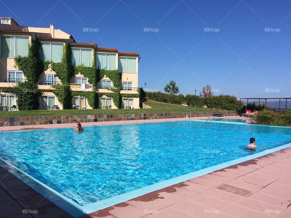 Resort, swimming pool, summer vacation