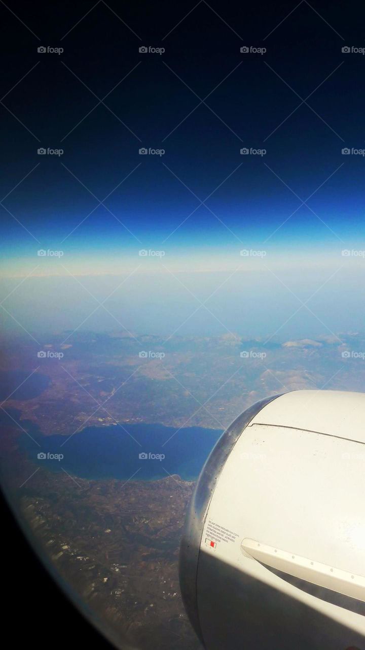 landscape from the plane