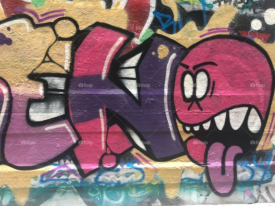Laneway Graffiti in Melbourne Australia 