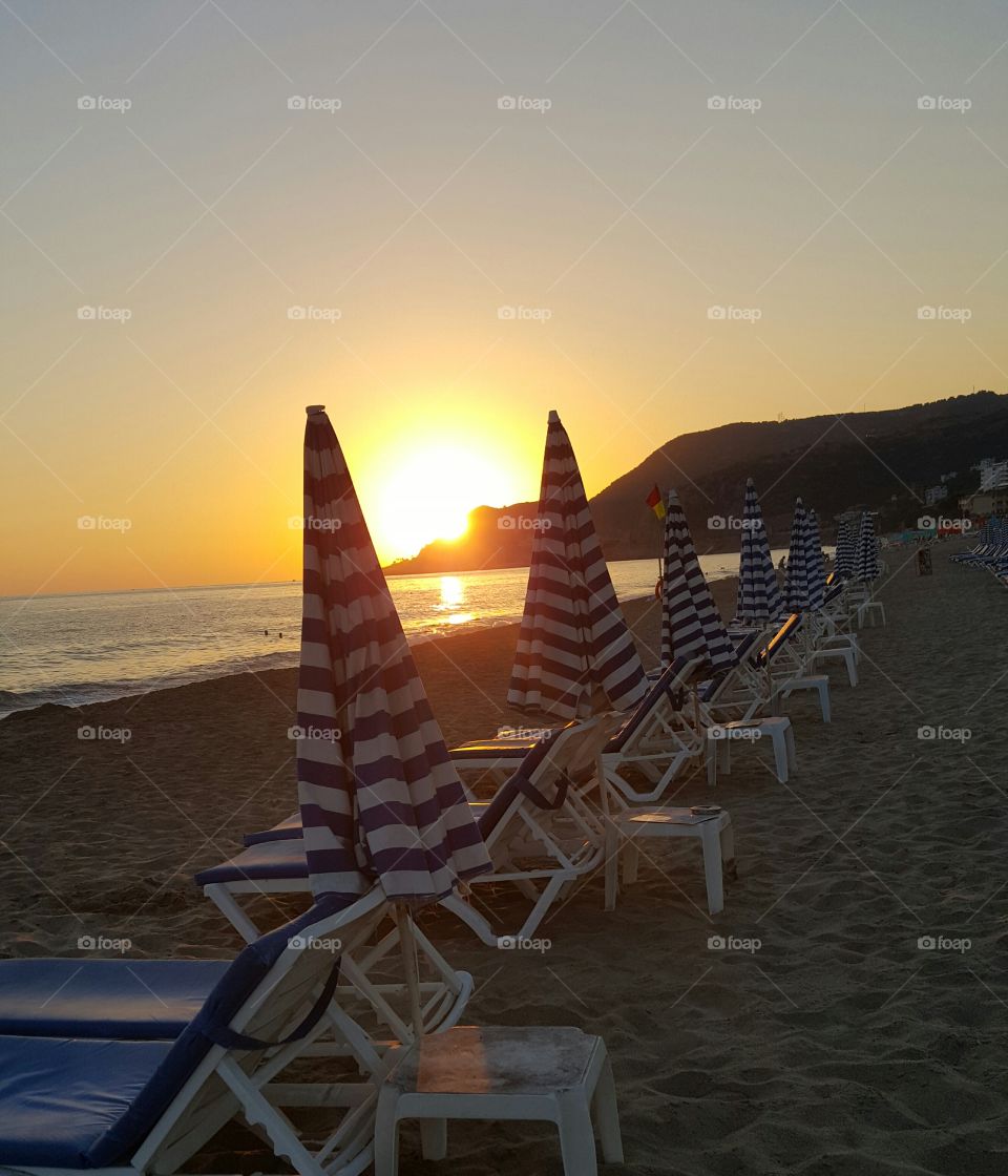 sunset in Alanya