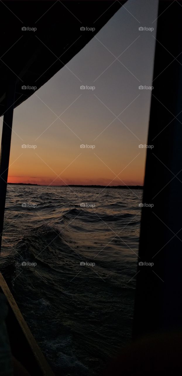 the sun goes down...