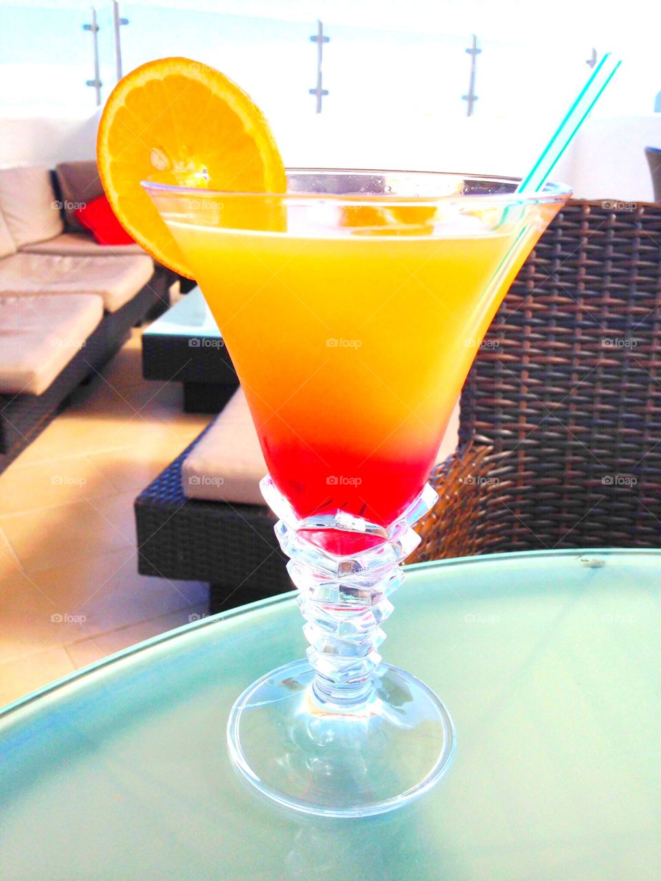 Tequila Sunrise Cocktail. Tequila Sunrise 