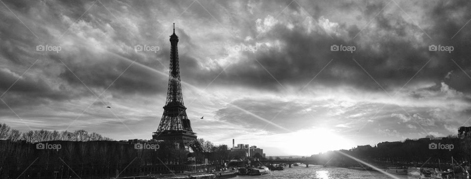 Imposing Eiffel Tower, Paris
