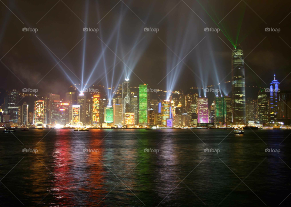 skyline architecture night shot cityscape by paulcowell