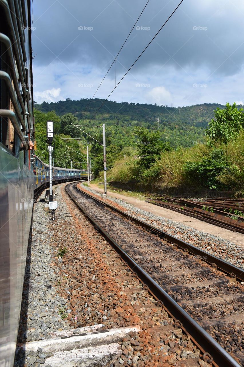 moving train