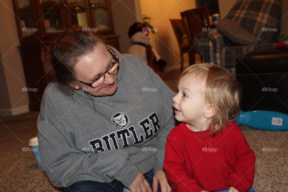 Jogi and Grandson having an important conversation!