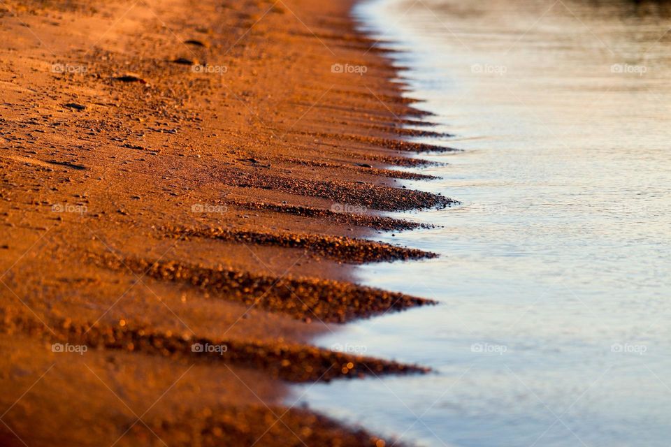 Sand and water