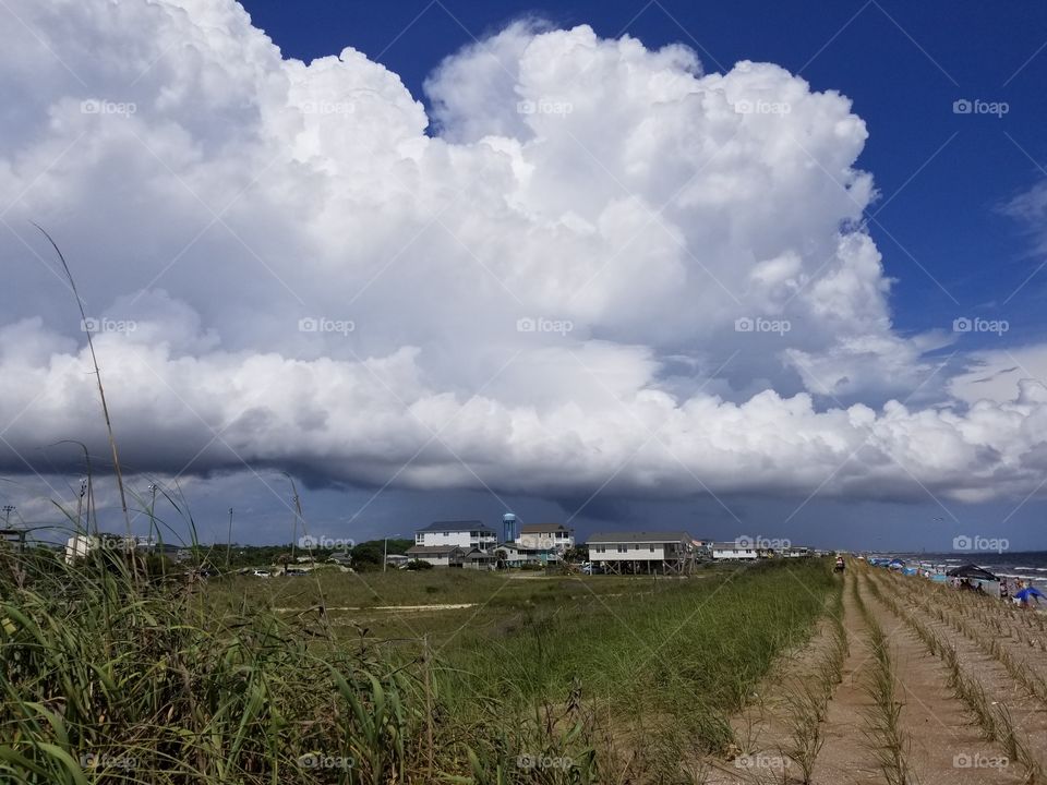 Cloud over Oak Island,  NC
