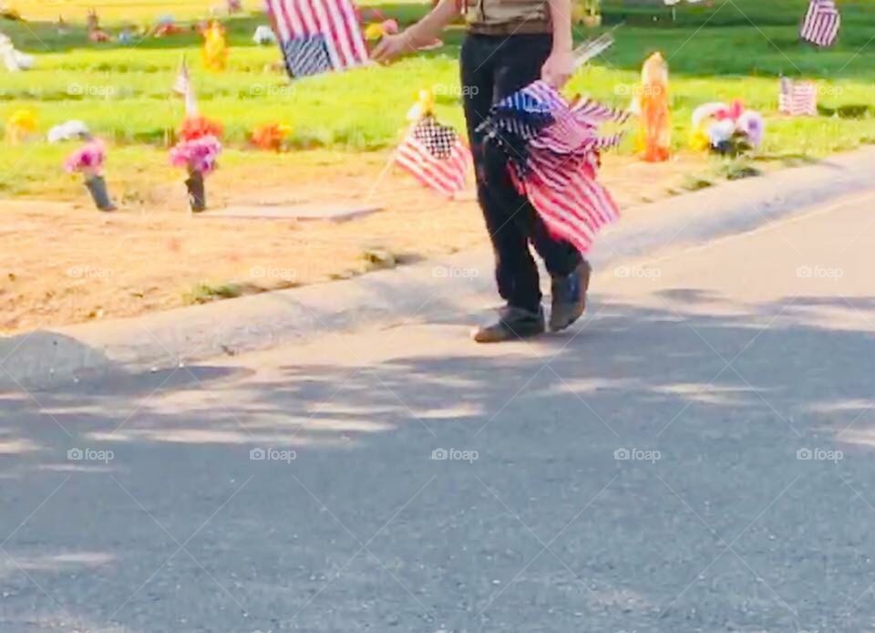 America flags 