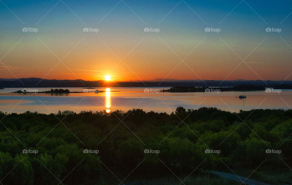 Early morning at island Pasman, Croatia