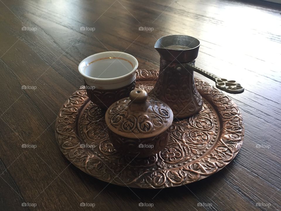 Traditional coffee set 