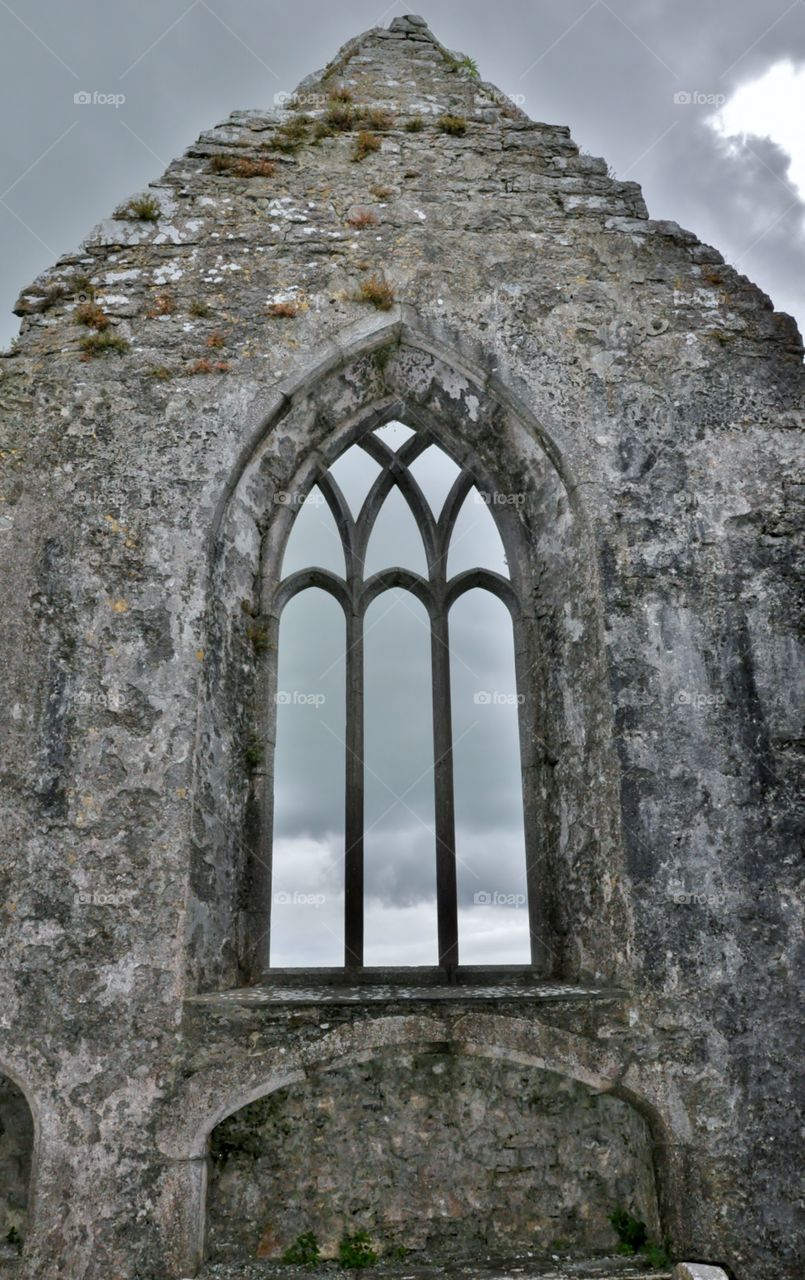 Window in remaining relic wall