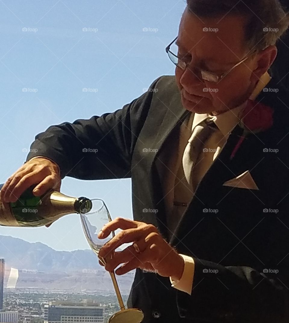 celebrate with a toast