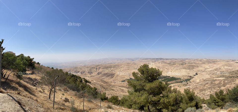 The nature of Jordan in Madaba