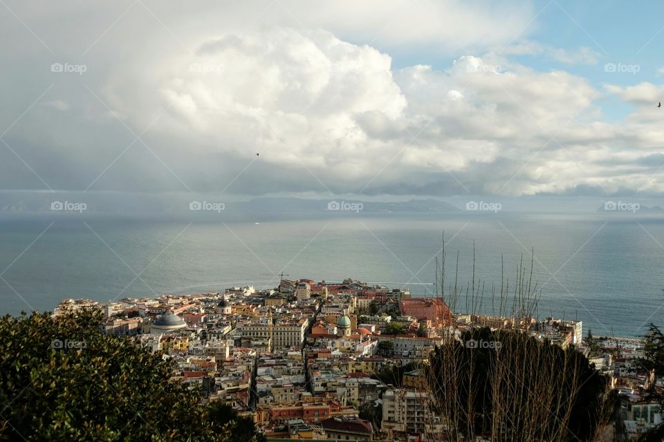 Naples, Italy. View from Castel dell'Elmo.