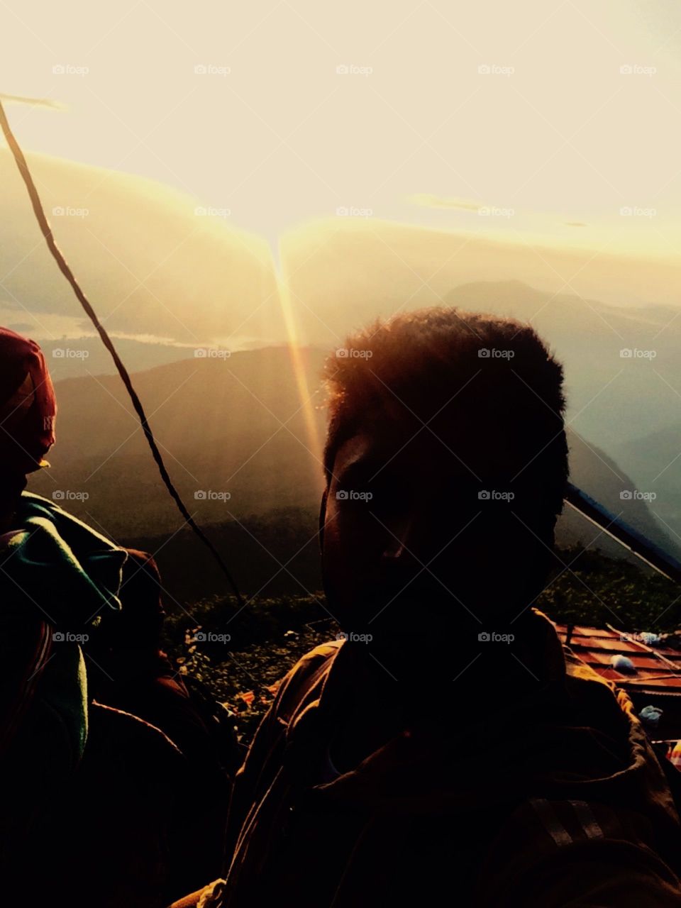 Natural morning sun set 