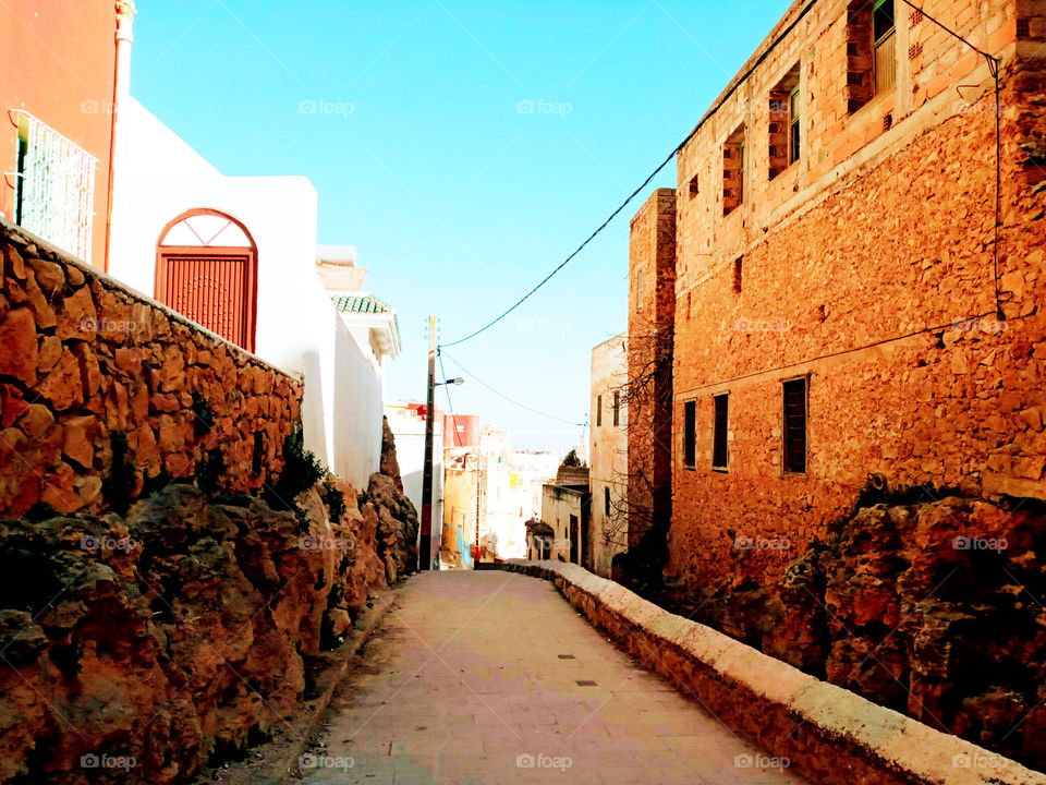 Ancien building in village Bhalil of morocco