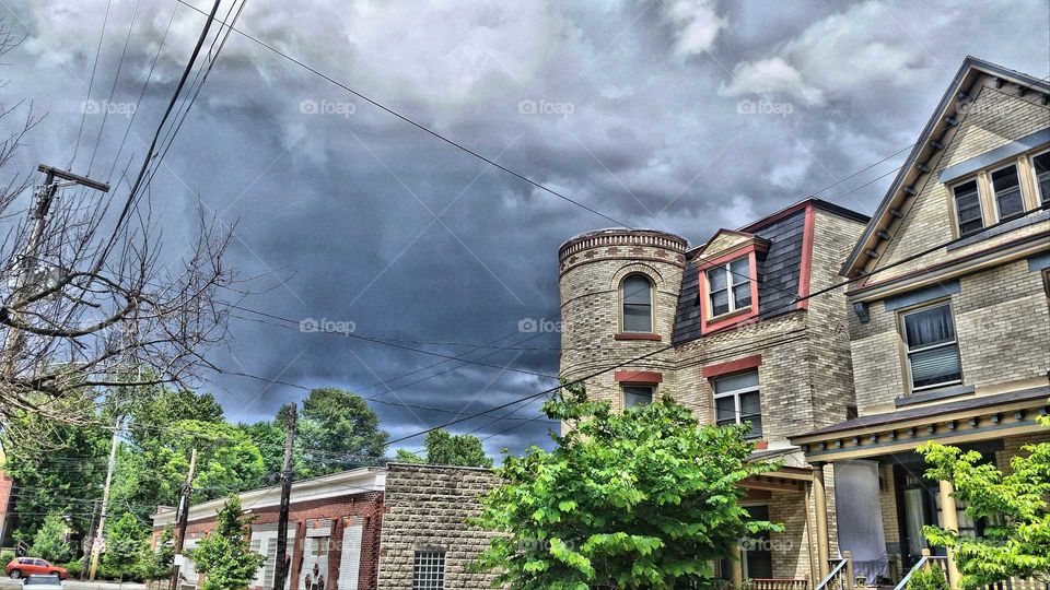 Storm clouds over Pittsburgh