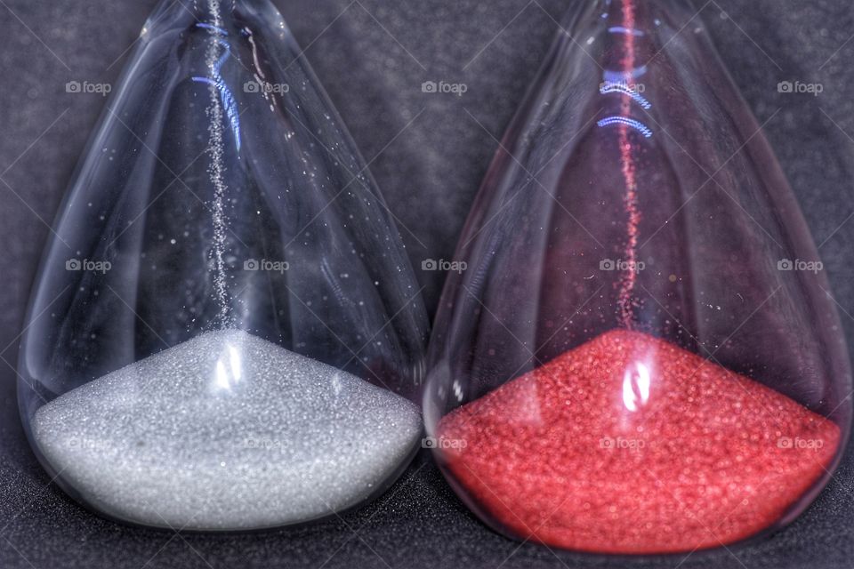 Ancient clocks, the hour glass.