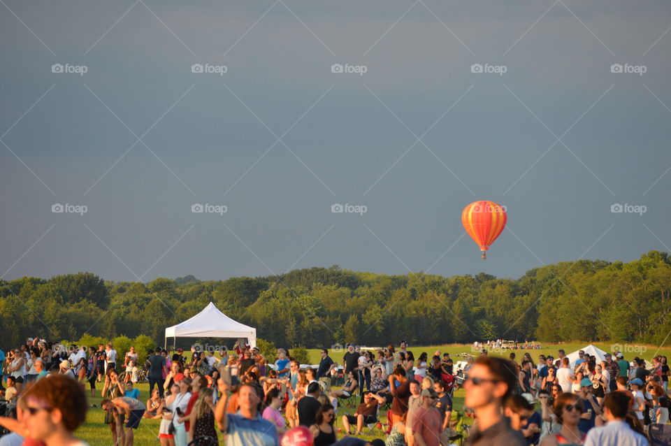 Balloon in a storm
