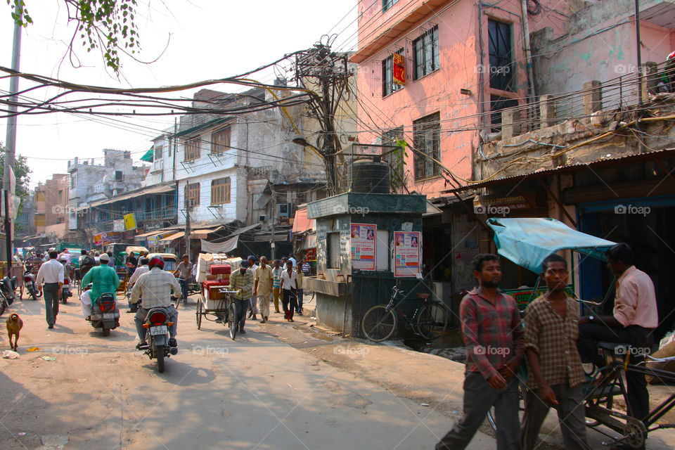 Old market in Old Dehli.