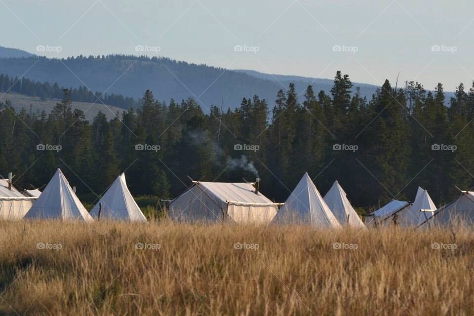 Yellowstone under canvas in the AM