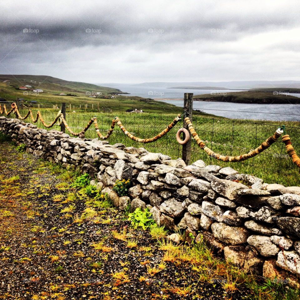 wall stone islands shetland by nutsie