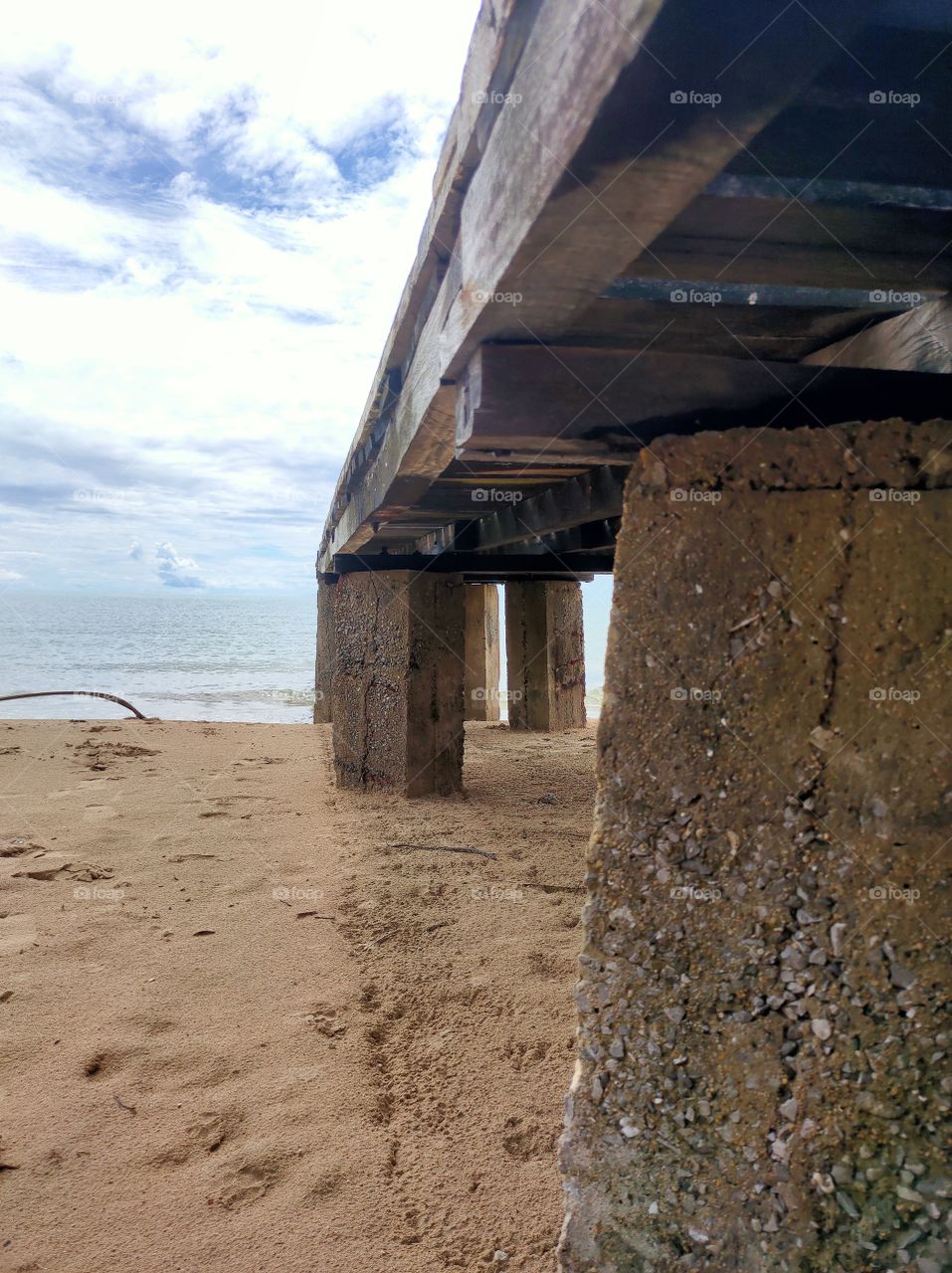 relax on the beachfront bridge
