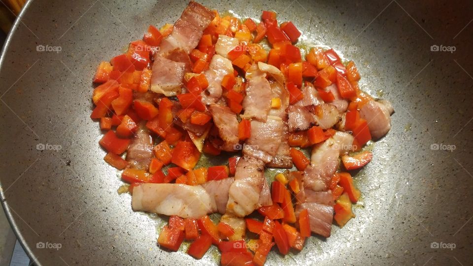 Bacon&red pepper