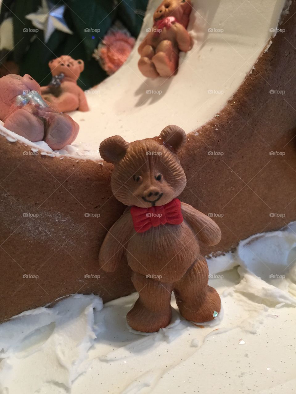 Gingerbread teddy bear at Hyatt Regency Hotel
