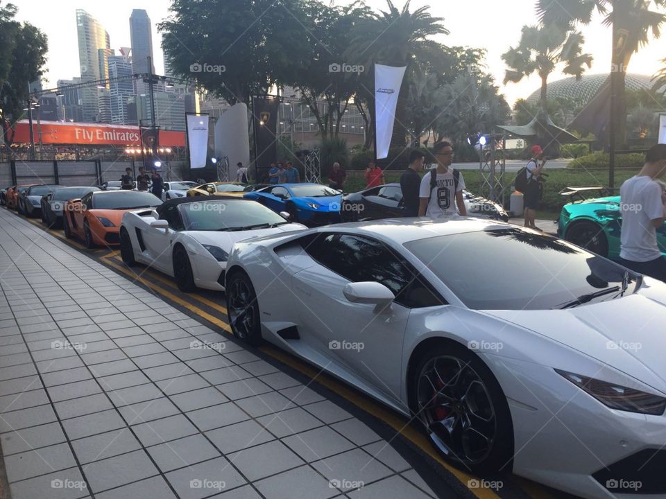 Lamborghini party.Singapore.
