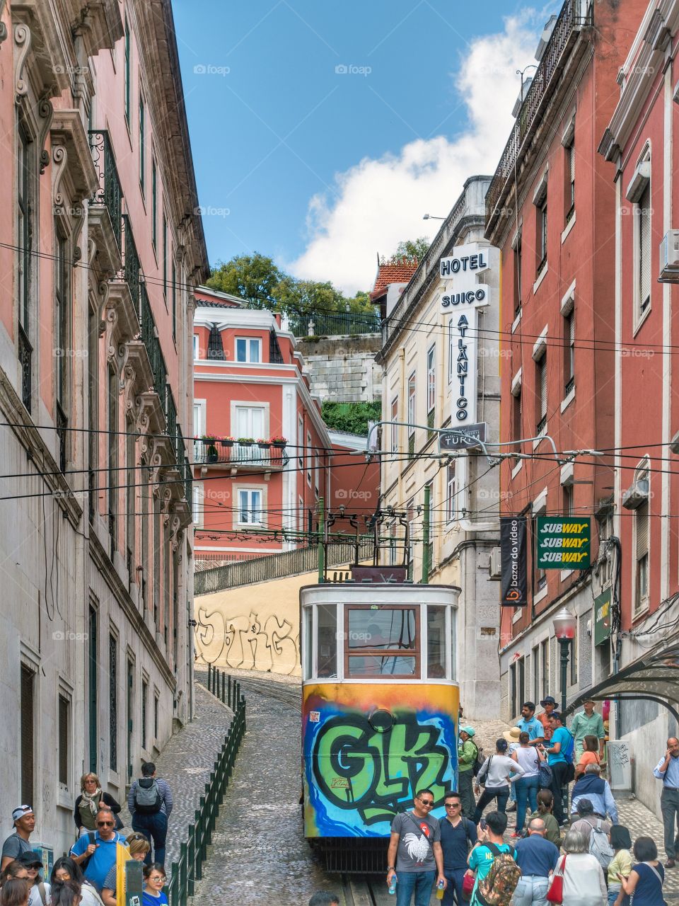 Elevador da Gloria, Lisbon, Portugal