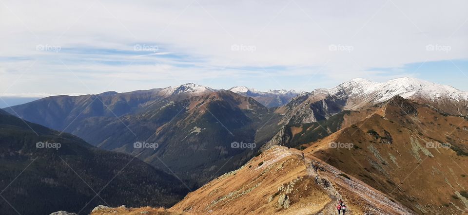Red Hills in Tatra Mountains view
