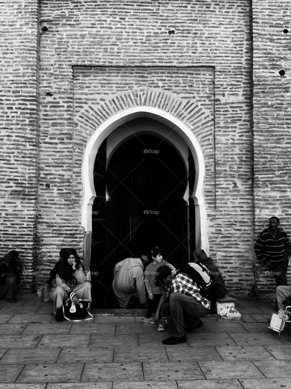 Black and white doorway 