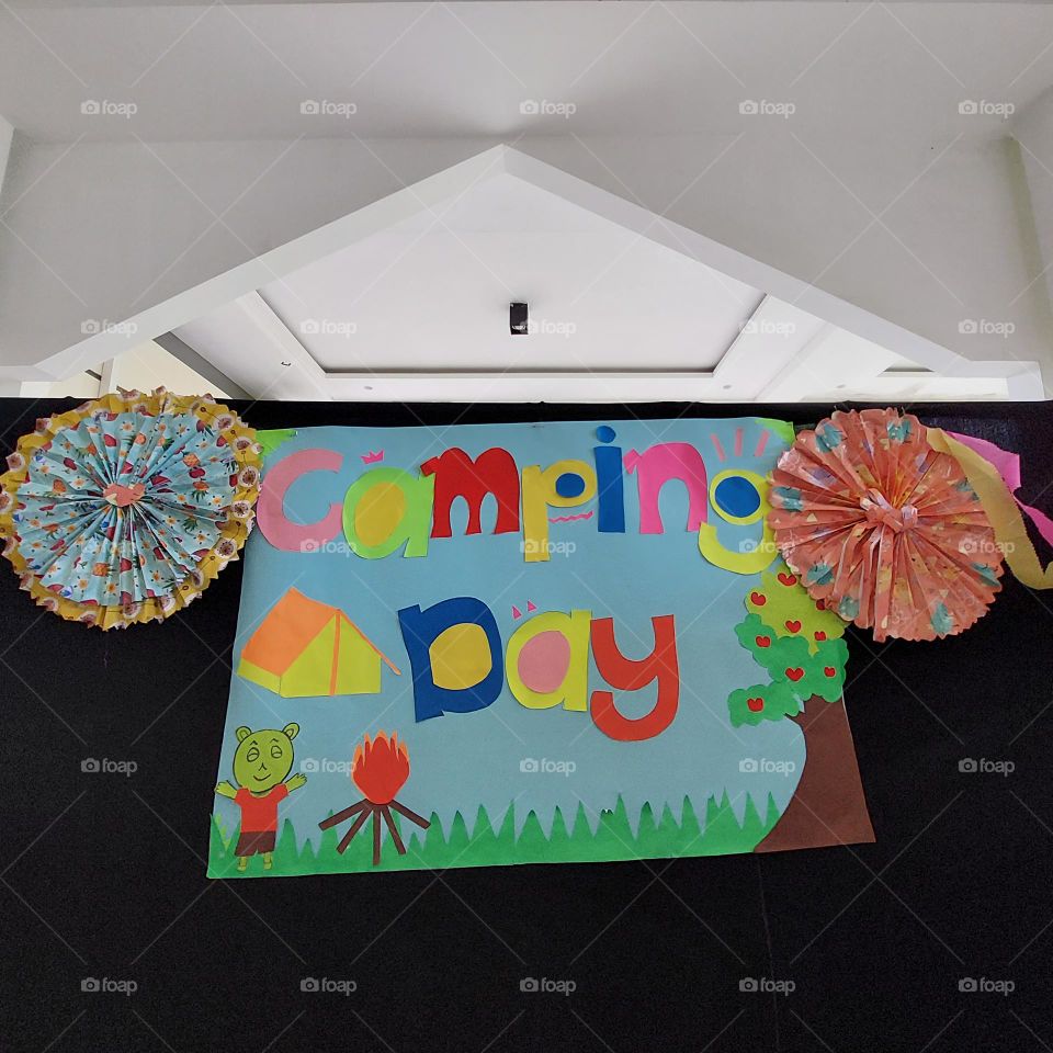 camping day event to enliven children's day, educate to live independently