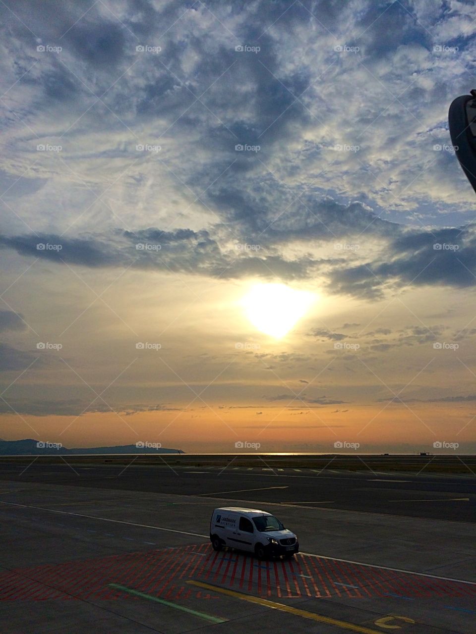 Sunrise at Nice Airport