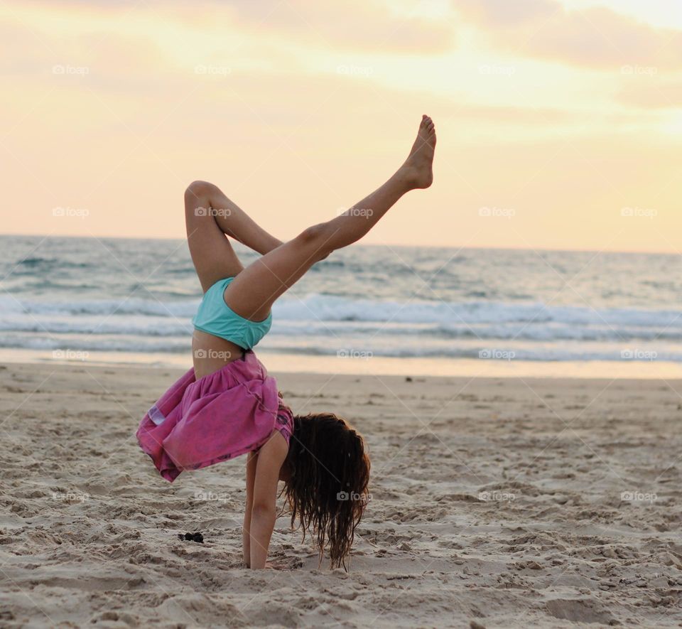 Summer evening on the beach