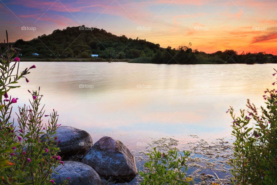 Water, Sunset, Nature, Lake, No Person