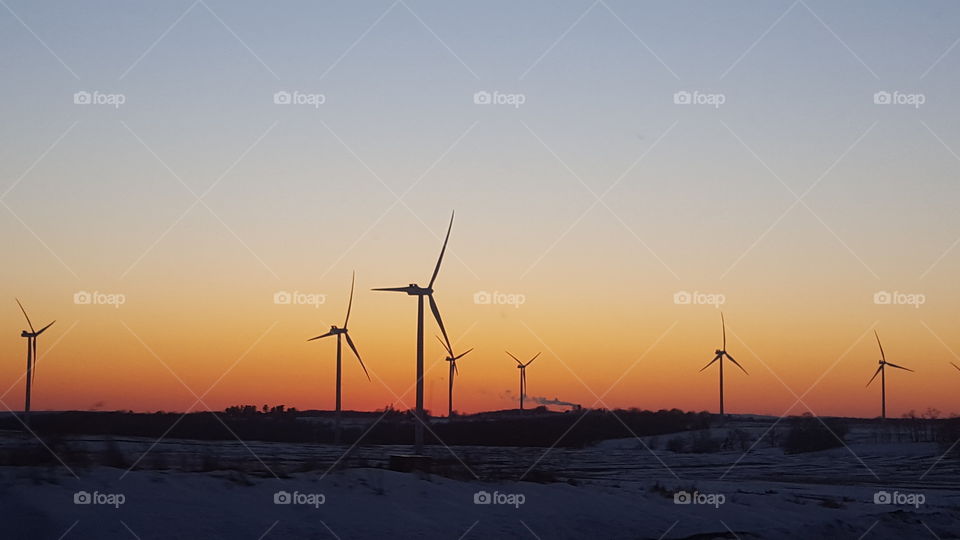 wind turbines