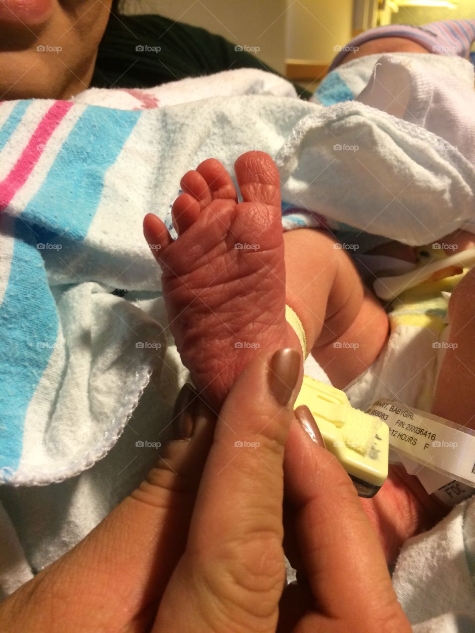 Baby Lily's foot