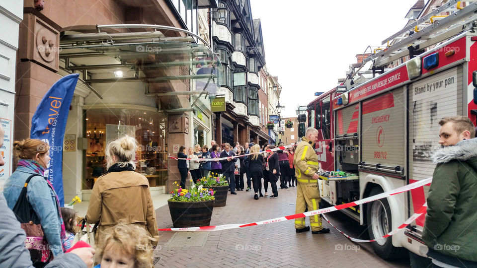 Shopping centre is evacuated