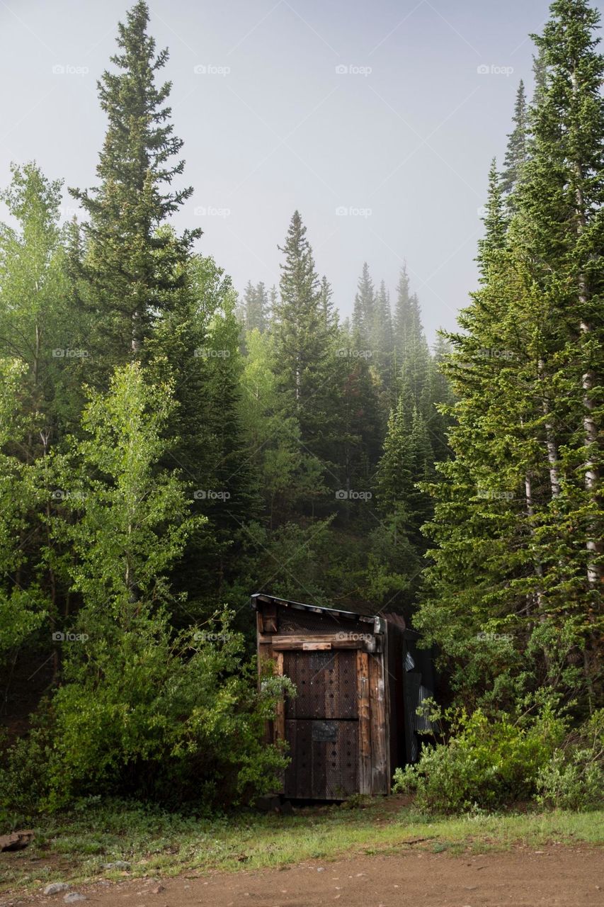 Old mine shack in Colorado 